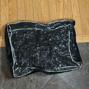 *Huge Black and Clear Storage Bag - Great for storing Dimensions = x h27” x w22”